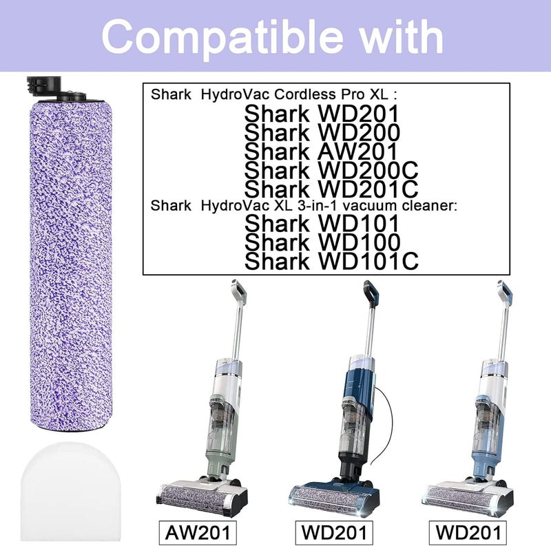 Eifrthe فرشاة استبدال هيدروفاك وفلتر لجهاز الشفط Shark WD101 WD201 WD100 WD200 AW201 WD200C WD201C WD101C AW261 wd160 HydroVac XL 3 في 1 ، قارن الأجزاء WDB1، WDB2، WDFF1، WDFF2، WDB1F2 - Image 2